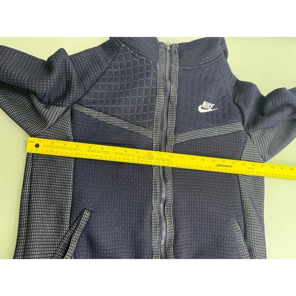 Nike Women's Hoodie Full Zip Performance Fleece Blue Funnel Neck Running Small S - Picture 2 of 9